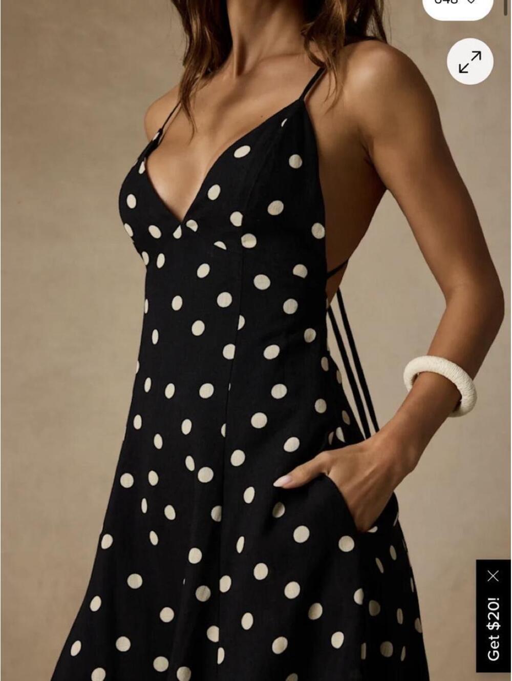 Lulus Women's Black and Navy Dress